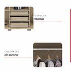 Guarda Roupa Casal 6 Portas 3 Gavetas Java Carvalho/cinza