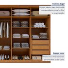 Guarda-roupa Casal 6 Portas 3 Gavetas Jazz