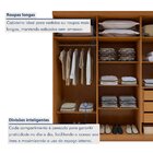 Guarda-roupa Casal 6 Portas 3 Gavetas Jazz