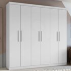 Guarda-roupa Casal 6 Portas 3 Gavetas Jazz Branco