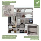 Guarda-roupa Casal 6 Portas 3 Gavetas Jazz Branco