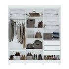 Guarda-roupa Casal 6 Portas 3 Gavetas Jazz Com Espelho E Com