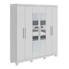 Guarda-roupa Casal 6 Portas 3 Gavetas Jazz Com Espelho E Com