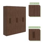 Guarda-roupa Casal 6 Portas 3 Gavetas Jazz Imbuia Naturale