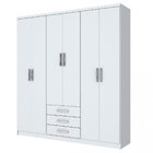 Guarda Roupa Casal 6 Portas 3 Gavetas Julian Espresso Móveis