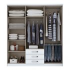 Guarda Roupa Casal 6 Portas 3 Gavetas Julian Espresso Móveis