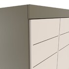 Guarda Roupa Casal 6 Portas 3 Gavetas Kurt  Duna/cristal