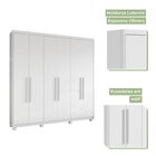 Guarda Roupa Casal 6 Portas 3 Gavetas Libra Móveis Lopas Bran