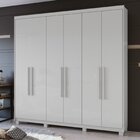 Guarda Roupa Casal 6 Portas 3 Gavetas Libra Móveis Lopas Bran