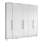 Guarda Roupa Casal 6 Portas 3 Gavetas Libra Móveis Lopas Bran