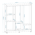 Guarda-roupa Casal 6 Portas 3 Gavetas Lion Freijó E Cinza