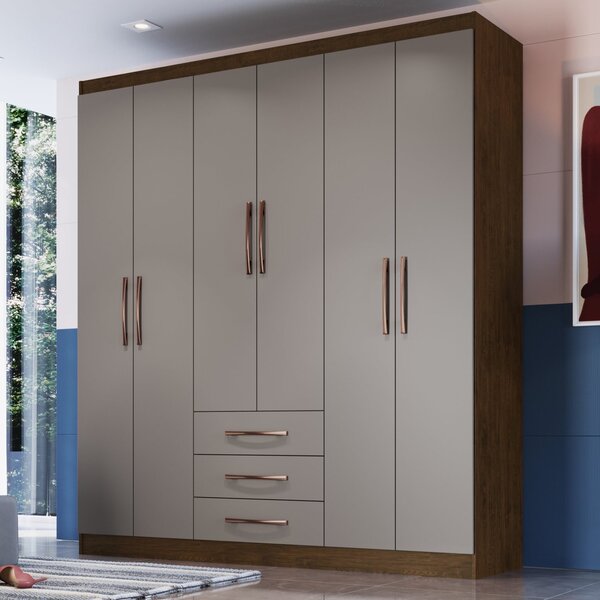 Guarda Roupa Casal 6 Portas 3 Gavetas Lisboa 2050 Móveis Dori