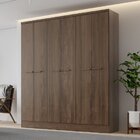 Guarda Roupa Casal 6 Portas 3 Gavetas Mdp Móveis Carraro Legn
