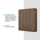 Guarda Roupa Casal 6 Portas 3 Gavetas Mdp Móveis Carraro Legn