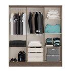 Guarda Roupa Casal 6 Portas 3 Gavetas Mdp Móveis Carraro Legn