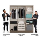 Guarda Roupa Casal 6 Portas 3 Gavetas Mdp Móveis Carraro Legn