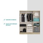 Guarda Roupa Casal 6 Portas 3 Gavetas Mdp Móveis Carraro Noce