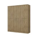 Guarda Roupa Casal 6 Portas 3 Gavetas Mdp Móveis Carraro Noce