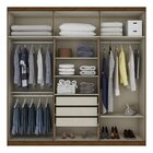 Guarda-roupa Casal 6 Portas 3 Gavetas Melvin Espresso Móveis