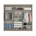 Guarda-roupa Casal 6 Portas 3 Gavetas Melvin Espresso Móveis