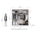 Guarda Roupa Casal 6 Portas 3 Gavetas Mônaco  Branco