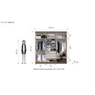 Guarda Roupa Casal 6 Portas 3 Gavetas Mônaco  Nogueira