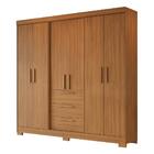 Guarda Roupa Casal 6 Portas 3 Gavetas Nt6030 Notável Móveis
