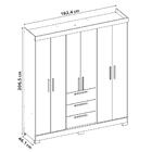 Guarda Roupa Casal 6 Portas 3 Gavetas Nt6030 Notável Móveis