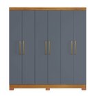 Guarda Roupa Casal 6 Portas 3 Gavetas Nt 5190 Notável Móveis
