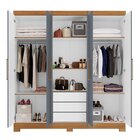 Guarda Roupa Casal 6 Portas 3 Gavetas Nt 5190 Notável Móveis