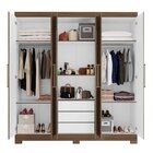 Guarda Roupa Casal 6 Portas 3 Gavetas Nt 5190 Notável Móveis