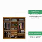Guarda Roupa Casal 6 Portas 3 Gavetas Olimpo Tcil Cinamomo