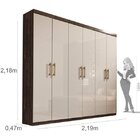 Guarda-roupa Casal 6 Portas 3 Gavetas Olimpo Tcil Móveis Cuma