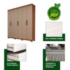 Guarda Roupa Casal 6 Portas 3 Gavetas Olívia Acp Móveis Savan