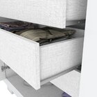 Guarda Roupa Casal 6 Portas 3 Gavetas Pérola  Branco