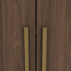 Guarda Roupa Casal 6 Portas 3 Gavetas Pérola  Castanho Hp