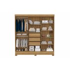 Guarda Roupa Casal 6 Portas 3 Gavetas Prático  Móveis Amendola