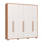 Guarda Roupa Casal 6 Portas 3 Gavetas Safira Móveis Castro