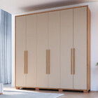 Guarda Roupa Casal 6 Portas 3 Gavetas Safira Móveis Castro