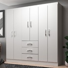 Guarda Roupa Casal 6 Portas 3 Gavetas Servilha Evidência Móve