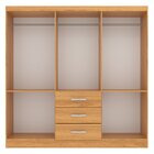 Guarda Roupa Casal 6 Portas 3 Gavetas Sevilha  Cinamomo