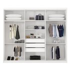 Guarda Roupa Casal 6 Portas 3 Gavetas Sumatra  Branco