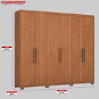 Guarda Roupa Casal 6 Portas 3 Gavetas Sumatra Demobile
