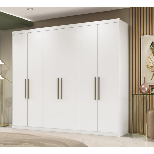 Guarda Roupa Casal 6 Portas 3 Gavetas Sumatra Demobile