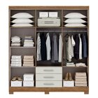 Guarda Roupa Casal 6 Portas 3 Gavetas Toledo Espresso Móveis