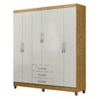 Guarda Roupa Casal 6 Portas 3 Gavetas Toledo Espresso Móveis