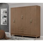 Guarda Roupa Casal 6 Portas 3 Gavetas Toledo Espresso Móveis