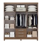 Guarda Roupa Casal 6 Portas 3 Gavetas Toledo Espresso Móveis
