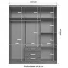Guarda-roupa Casal 6 Portas 3 Gavetas Wood/branco Rp3634 - De