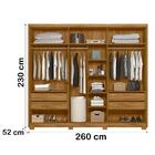 Guarda Roupa Casal 6 Portas 4 Gav 0340 Moval